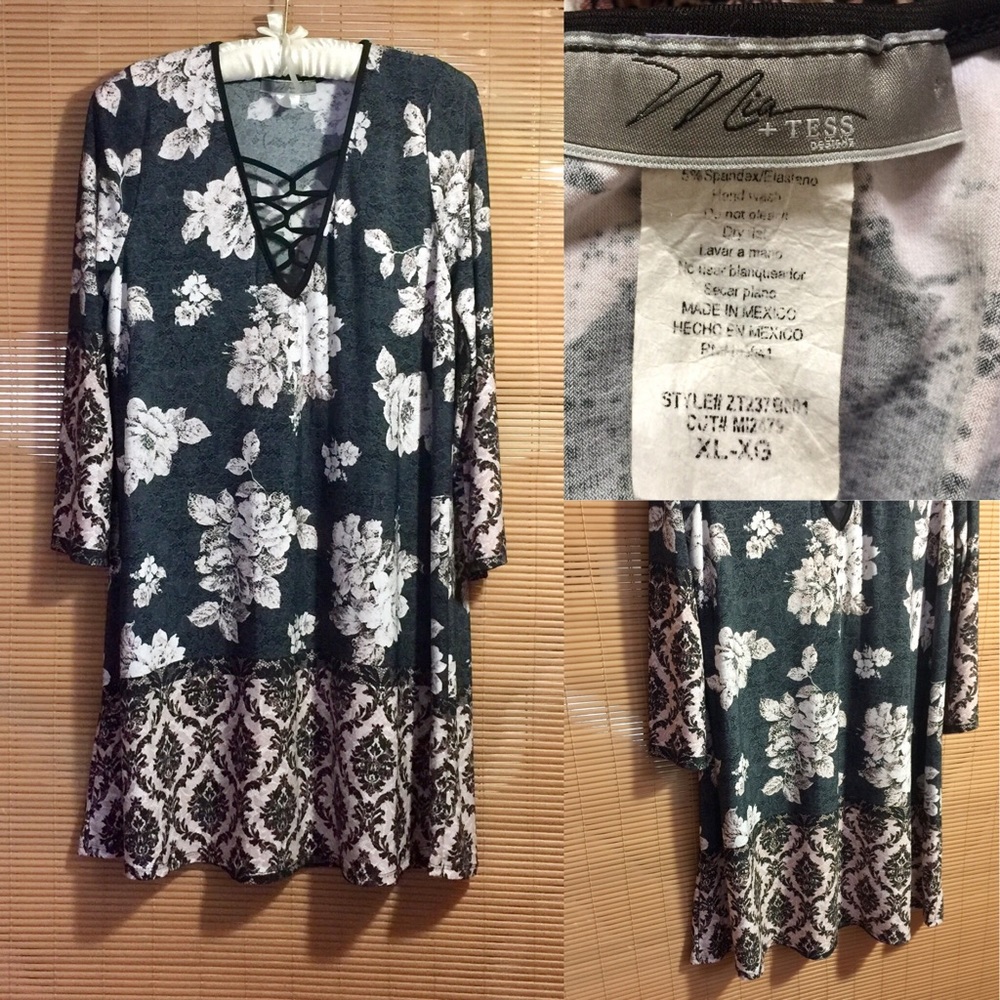 Floral Mini Tunic Dress